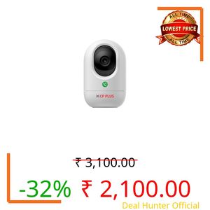 CP PLUS 4MP Quad HD Smart Wi-Fi CCTV Camera | 360° Pan & Tilt | Press to Call | CTC Cyber Secure Tech | Smart Detection Suite | View & Talk | IR Night Vision | Cloud Recording | OK Google | CP-E44Q