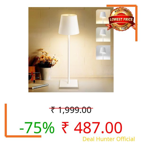FORTUQO Modern White Floor Lamp with Fabric Shade LED Standing Lamp for Living Room, Bedroom, Office & Study Tall Minimalist Corner Lamp Adjustable Brightness Home Décor Lighting.