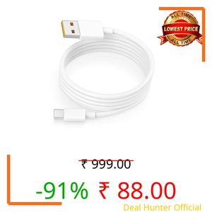 Realme Original 120W SuperVOOC USB Type-C Charging & Data Cable |Compatible with Realme 12 Pro+/11 Pro+/11/10/9 Pro, Narzo 60 Pro/60/50/50 Pro/30| Supports 65W SuperDart,100W Dart & Quick Charge–White