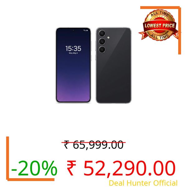 Samsung Galaxy S25 FE 5G Smartphone with Galaxy AI (JetBlack, 8GB RAM, 256GB Storage), 12MP Front Camera, ProVisual Engine, Long Battery Life