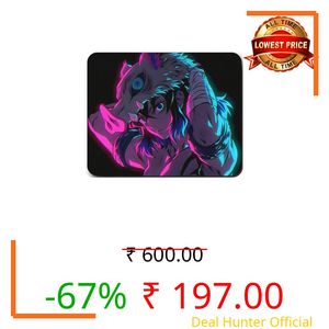 Inosuke Hashibira Anime Mousepad by Zentora - 9x7.5 Beast Breathing Design - Waterproof High-Speed Gaming Surface - Heavy Duty Non-Slip Rubber Base for PC, Laptop, Office & Work-from-Home Use