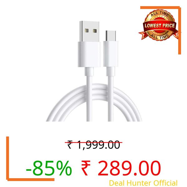 APFEN 80W Fast Charging Cable Compatible with Vivo V50/ V30/V29/V28/V25/ X 200 Ultra/X Fold 5G/IQOO Z10/ IQOO Neo10/IQOO Neo9/... All Series support