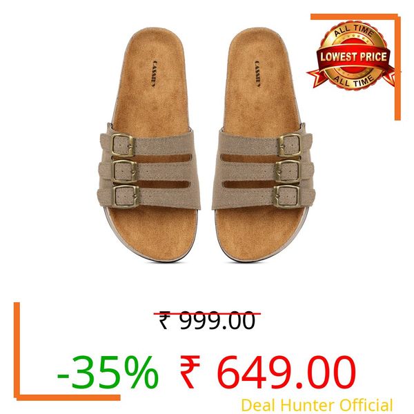 CASSIEY Women's Open-Toe Cork footbed Sandal with Comfort- Brown