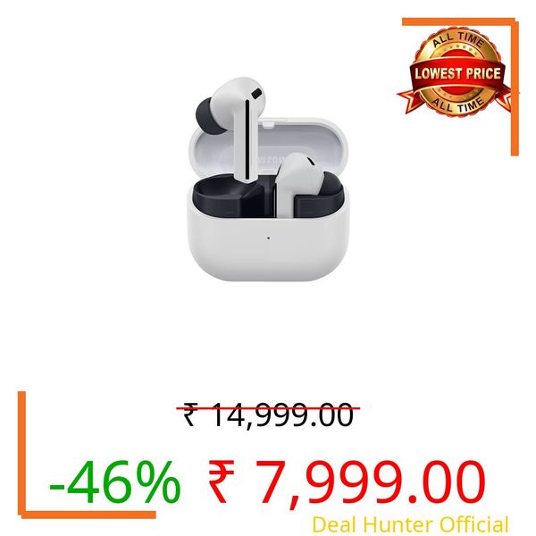 Samsung Galaxy Buds3 FE (Gray) with Galaxy AI | ANC | 360-Audio | IP54 | 11mm Dynamic Driver