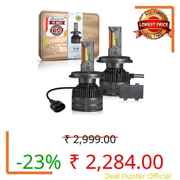 OTO2EYE Super Bright 140W 9005 LED Car Headlight Bulbs Hi & Lo Beam 14,000LM 6500K, Auto Conversion Driving Lamp with 2 Years Warranty (Cool White) (140W, 9005)