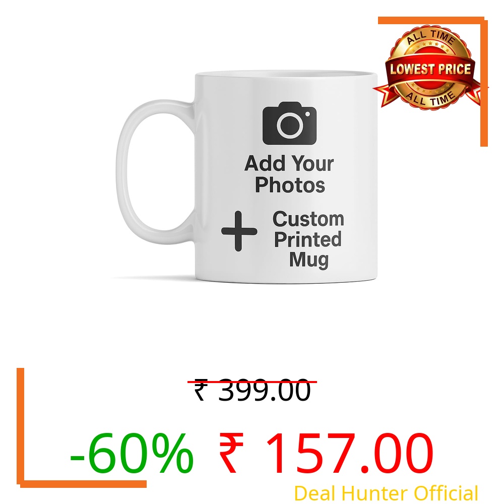 CherishCrafts Custom Photo Mug 11oz – Personalized Ceramic Coffee Mug with Your Picture, Text or Logo – Customizable Gift for Birthday, Anniversary, or Office