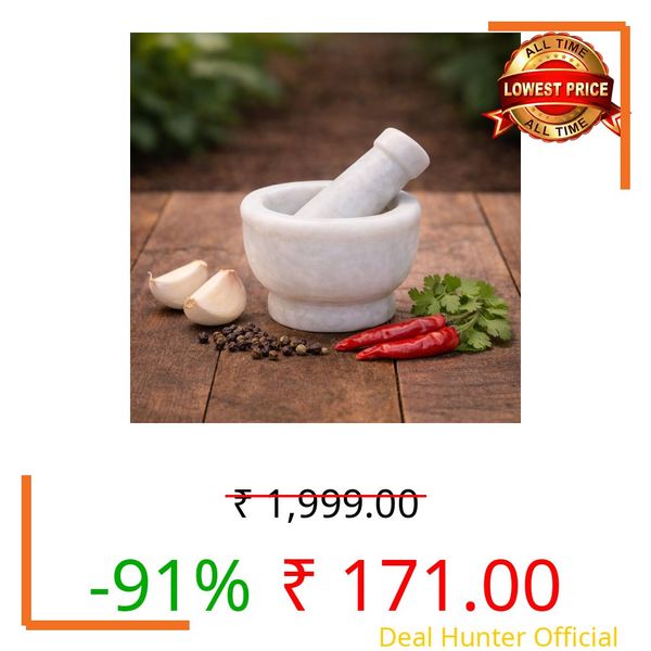 MM HANDICRAFT White Marble Imam Dasta 3 inch | Okhli Musal | Mortar and Pestle Set | Kharal Khalbatta | Herbal Crusher | Mixer and Grinder Set for Kitchen (Multiple Sizes) (white, 3 inch)