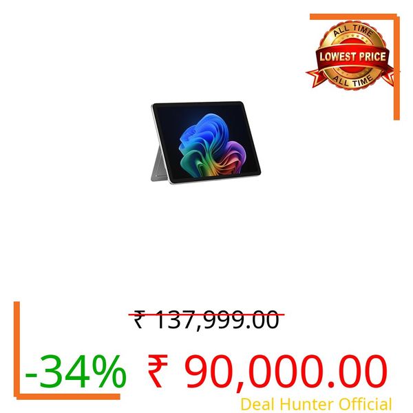 Microsoft Surface Pro 12" - Windows 11 Home - Copilot+ PC - LCD PixelSense Touchscreen - Snapdragon X Plus (8 Core) - 16GB RAM - 512GB SSD - Platinum. with Microsoft 365 for 6 Months*