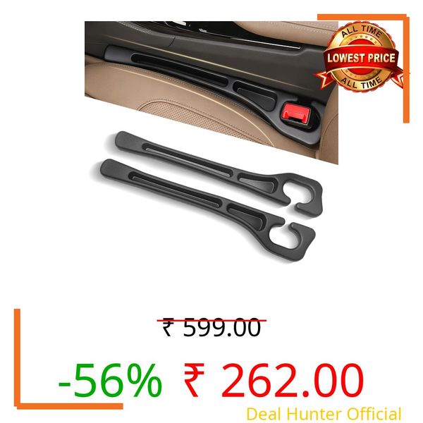 2 Pack Car Seat Gap Filler Organizer [3rd Gen], Universal Seat Gap Filler for Car SUV Truck – No Drop Interior Car Accessories Prevents Phone, Keys, Wallet from Falling Between Seat & Console