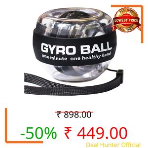 LAYZOO Wrist Trainer Ball Auto-Start Wrist Strengthener Gyroscopic Forearm Exerciser Gyro Ball for Strengthen Arms, Fingers, Wrist Bones and Muscles