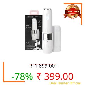 Face Mini Hair Remover Electric Facial Hair Remover for Women, Quick, Instant, Gentle, Painless, Smooth Skin for Upper Lips, Chin, Cheeks, Peach Fuzz (White)