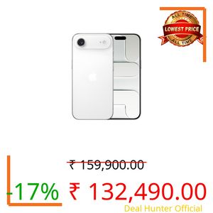 iPhone Air 1 TB: Thinnest iPhone Ever, 16.63 cm (6.5″) Display with Promotion up to 120Hz, Powerful A19 Pro Chip, Center Stage Front Camera, All-Day Battery Life; Cloud White