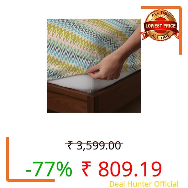 Livspace Bedsheet for Double Bed King Size | 78 x 72 Inches King Size Bedsheet with Elastic Fitted with 2 Pillow Covers | 100% Cotton, 144 TC Soft & Breathable, Pure Nest Collection by Bello (Orange)