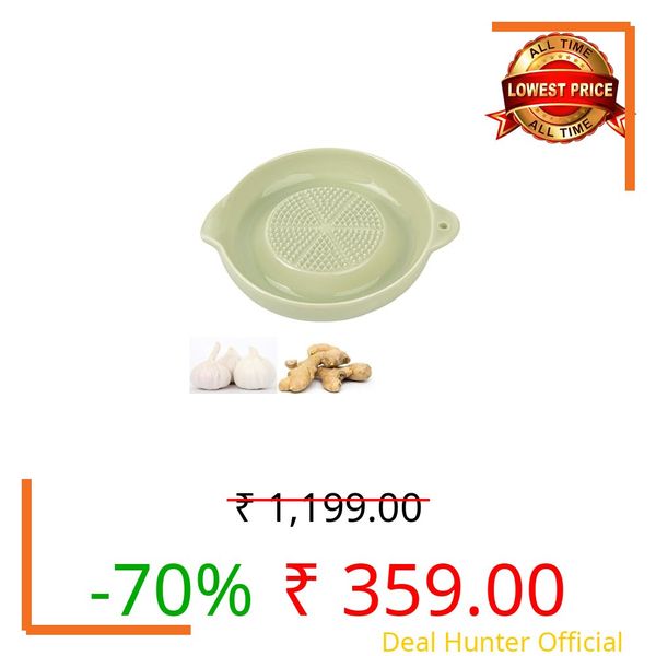 Garlic Grater Plate, Efficient Kitchen Tool Ceramic Grater Plate, Ginger Grater Plate Suitable for Quickly Grind Garlic to Prepare Meals