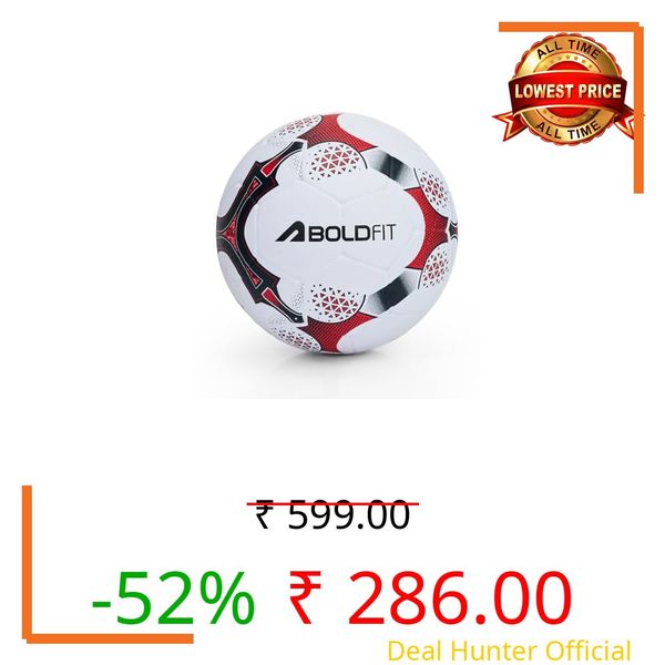 Boldfit Blaze Football Practise Foot Ball Training Match Football Size 5 Original for All Ages Group Rubber Moulded Standard Sports Foot Ball for Ground, Grass, Turf, Outdoor Waterproof