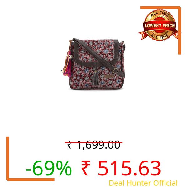 NEPRI Printed Sling Bag | Crossbody Bags for Women Girls | Women's Handbags | Stylish | Vegan Leather Bag | Travel & Office Use | Purse and Wallet | WSL-013-25