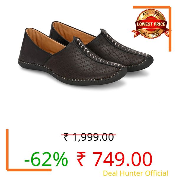 Vellinto Sutra Cool Rjasthani Ethnic Juttis for Men ll Mojaris Brown