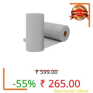 Slyford 25 X 25 CM Microfiber Cleaning Cloth Roll, 20 Pack Towels Reusable, Washable, Water Absorbent Cleaning Cloth use for Car, Home, Kitchen Surfaces, Garage (Grey Colour)