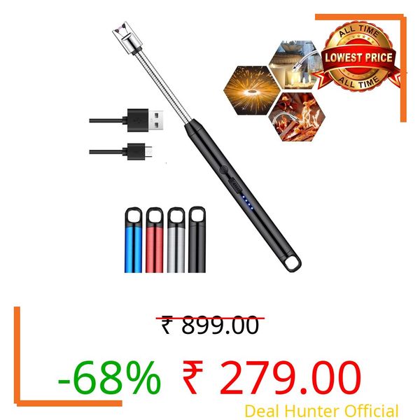 IDEA CHASERS Torch Lighter, Bright Fire Lighter with Safety Lock and Adjustable Flame, Butane Gas Windproof Jet Flame Cool Lighters for Candles Campfires BBQ Baking, Camping, Gift. (Gas Lighter)