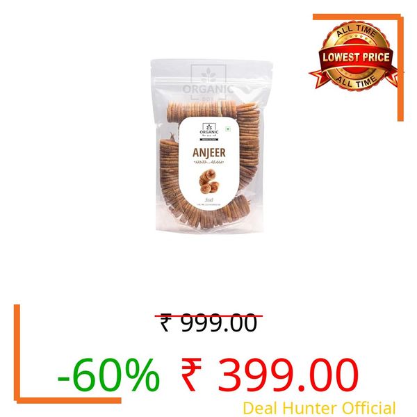 Organic Box Afghani Anjeer Figs - Afghanistan Dry Anjir (Dried Figs) Dry Fruits Diwali Gift Pack (1 Kg)