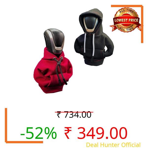 Plexaris Gear Knob Cover, Car Gear Knob Cover Set of 2, Red and Black Shift Knob Covers, Personalized Car Interior Accessories, Fun Gift for Car Enthusiasts