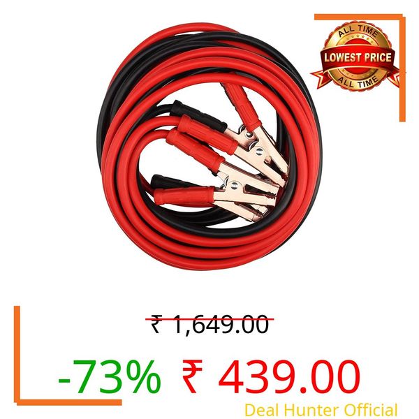 2heet 1500 AMP Car Battery Booster Cable, 7.3 FT Heavy Duty Jumper Cables with Alligator Clamps, Emergency Jump Starter Kit with Carry Bag