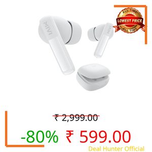 Mivi DuoPods Echo | AI-ENC Calls| IPX 4.0 Earphone Wireless | 13mm Drivers Earbuds | TWS Earphone Wireless with Bluetooth 5.3 | Made in India | 1 Year Warranty | 60 Hours Playtime