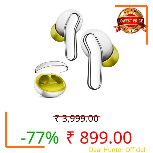 Mivi DuoPods Roar [New Launch], 70 Hours Playtime, 3D Soundstage, AI-ENC for HD Calls, 13mm Drivers, IPX 4.0, AAC with BT v5.3, Made in India True Wireless Earbuds