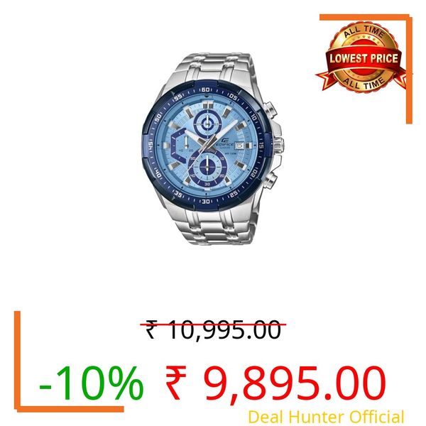 Casio Edifice EFR-539DE-2AVUDF Analog Blue Dial Men (ED674)