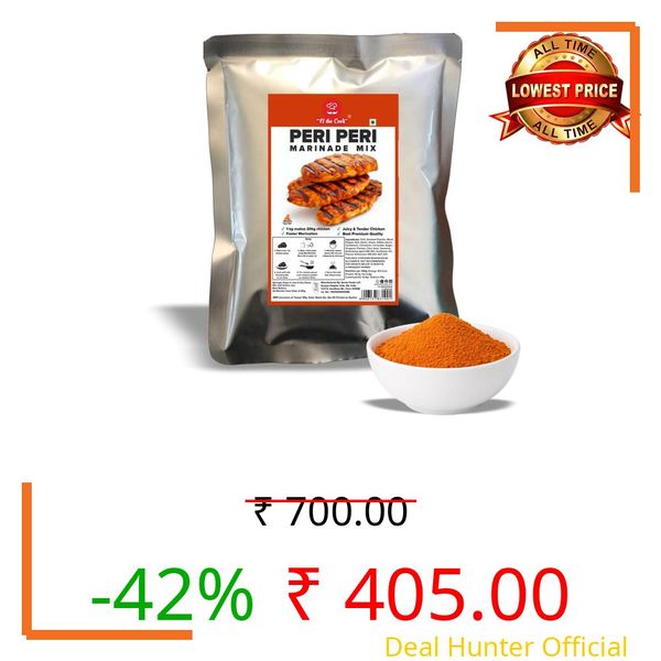 El The Cook Peri-Peri Marinade – 1 kg Bulk Pack for Restaurants | Smoky Spicy Portuguese-Style Grill & Tikka Marinade | Consistent Flavor, High Yield, Ready to Use -1 KG