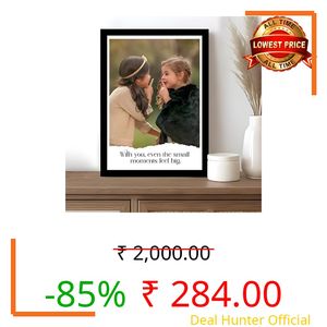 Art Street Sister Customized Photo Frame with Photo Upload, Personalised Photo Frame with Photo Upload for Gifting to Friends, Family, and Relatives (9x13 Inch)