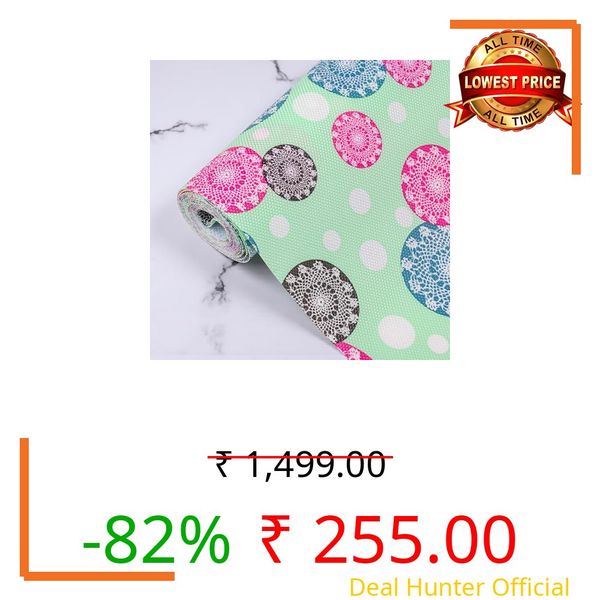 RATAVA Washable Mandala Kitchen Drawer mat Shelf Liner for Kitchen Cabinets, Drawers & Refrigerator – Waterproof, Oil-Proof, Anti-Slip Multipurpose Mat for Home Storage, Kitchen Drawer mat 1pc