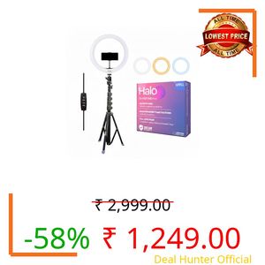 Kreo Ring Light 12" for Video Shooting Professional Studio Light with Stand, Ringlight kit for YouTube Instagram with Accessories (12" Tripod with Tripod)