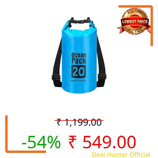 eutopic Waterproof Dry Bag,20L Roll Top Lightweight Dry Storage Bag Backpack for Hiking, Backpacking, Kayaking, Camping, Swimming, Boating