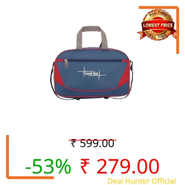 Unisex Travel Duffle Bag Large Waterproof Polyester Gym & Weekend Bag with Shoulder Strap Lightweight Foldable Luggage Duffel for Men & Women Carry-On Size (Blue)