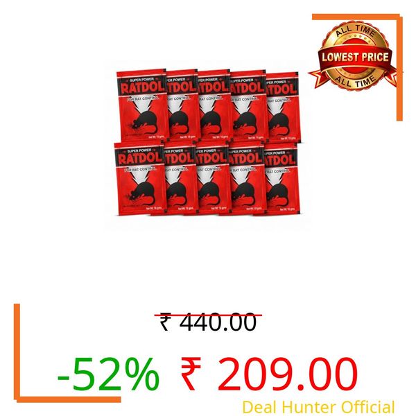 Saifproducts Super Power Ratdol Rodent Control Powder 10g (Pack of 10)