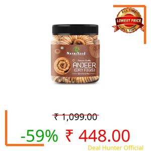 NatriXeed Dried Afghani Anjeer 1kg | Naturally Sweet & Soft Fig 1000gm | Dry Anjeer 1000g | High in Fiber & Iron Dry Fruit