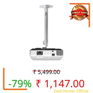 XTECTORVIEW 3FT CCTV Camera Bracket, Universal Ceiling Mount for Projector 360° Degree Rotatable Extendable Tilt Up to 20-36 Inch CCTV DVR, Single Screw Projector Stand Wall Mount -Weight Capacity 5KG