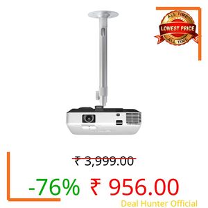 XTECTORVIEW 2FT CCTV Camera Bracket, Universal Ceiling Mount for Projector 360° Degree Rotatable Extendable Tilt Up to 12-24 Inch CCTV DVR, Single Screw Projector Stand Wall Mount -Weight Capacity 5KG