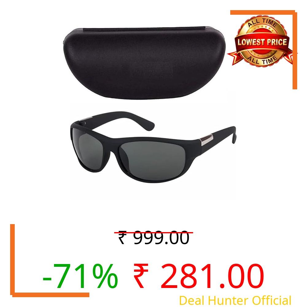 Zynic Men’s Polarized Stylish Sports Sunglasses with Case| UV400 Protection Classic Wrap Around Googles |Sports Shades for Driving,Cyclining Outdoor & Travel