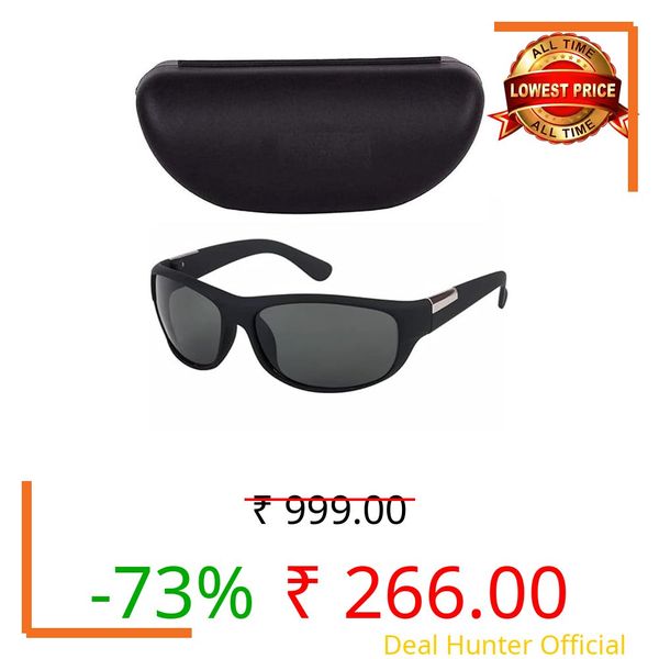 Zynic Men’s Polarized Stylish Sports Sunglasses with Case| UV400 Protection Classic Wrap Around Googles |Sports Shades for Driving,Cyclining Outdoor & Travel