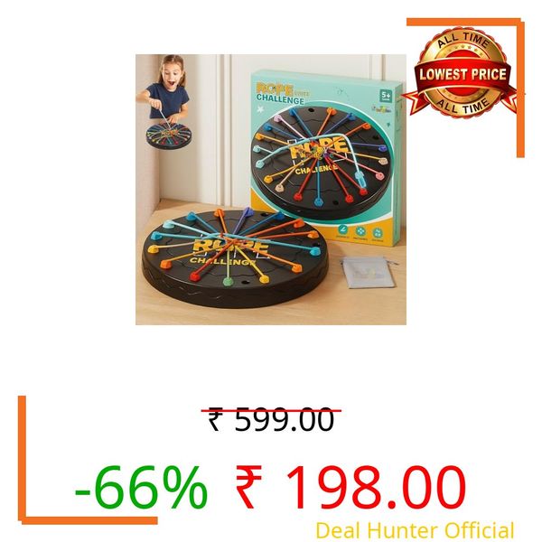 Toy Imagine Rope Logic Puzzle Game | Brain Teaser Untangling Challenge for Kids & Adults | Multi-Level Strategy Board Games for Family Play, Travel Fun | Motor Skill & Problem-Solving Development