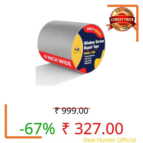 Mosquito net patch repair Tape, Window Screen Repair Tap, Strong Adhesive & Waterproof Window Mosquito net Covering Mesh Tape for Door Tears Holes Screen Patch Repair (200Cm X 5CM) (200Cm X 10CM)