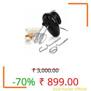 Lifelong Electric Hand Mixer for Baking, Whipping & Kneading | 5-Speed Control | Copper Motor | Stainless Steel Accessories | 2 Beaters & 2 Dough Hooks | Quick Eject Button | Auto Shut-Off (LLHM10)