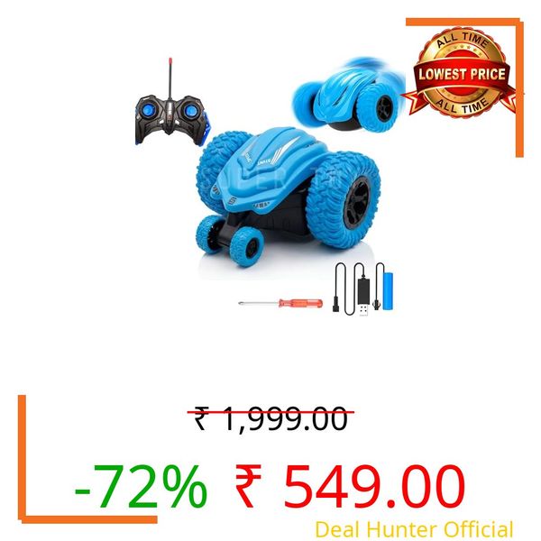 SUPER TOY 2.4GHz RC Car 360° Rotate Off-Road Remote Control Stunt Car for Kids Boys High Speed Rechargeable Vehicle Birthday Gifts
