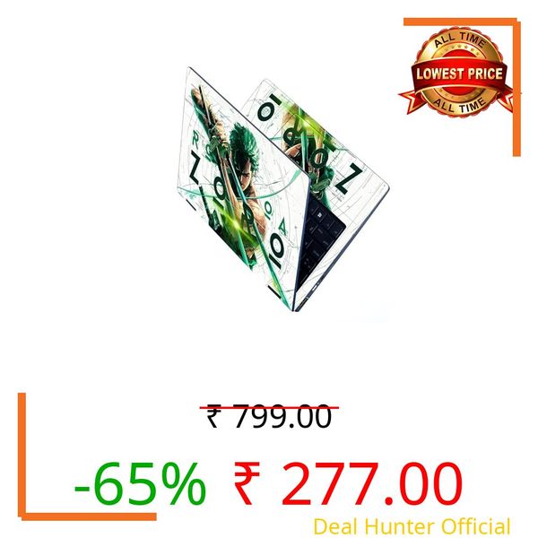 Namo Arts Full Body Anime Laptop Skins Sticker Laminated HD Quality Vinyl Fits Upto 15.6 Inches Compatible with Dell, HP, Lenovo, Acer, Asus - ANM14