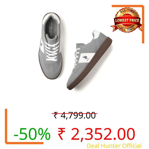 U.S. Polo Assn. USPA | Skylar 2.0|Stylish Casual Sneaker Shoes for Man Grey