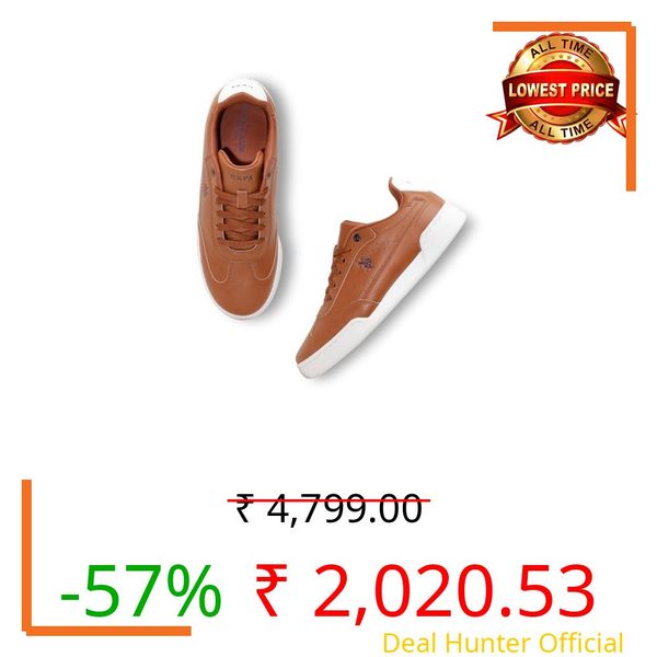 U.S. Polo Assn. USPA | Camry | Stylish Casual Sneaker Shoes for Man tan