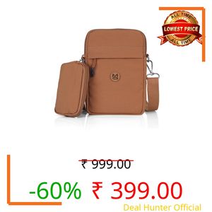 BAG IN Small Crossbody Bag for Women with Detachable Pouch – Multi-Color Travel Shoulder Bag, Light weight Phone Purse with Adjustable Strap (ORANGE)