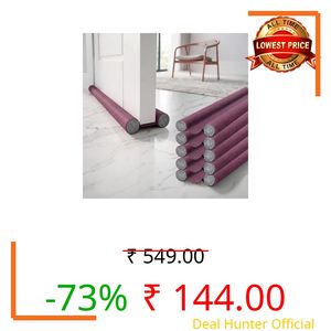 BTfash Door Draft Stopper PVC Size 39Inch | Under Door Dust & Noise Blocker | Cold & Heat Insulation Strip | Door Gap Sealer for Home Doors & Windows | Easy Install | Red | Pack of 5